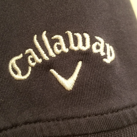 Callaway Medium Short Sleeve Golf Shirt Navy - Picture 4 of 4